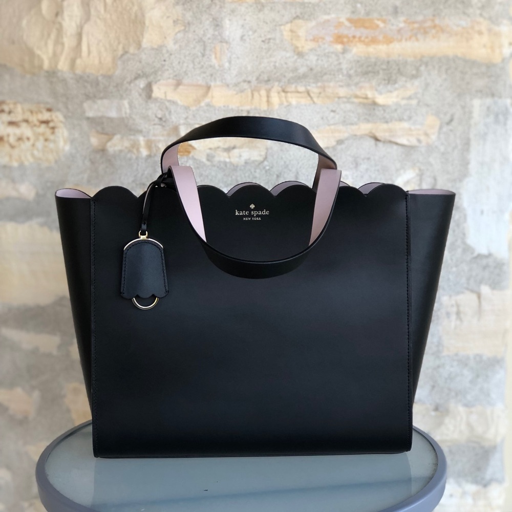NWT Kate Spade Mina Magnolia Leather handbag black - Picture 1 of 8
